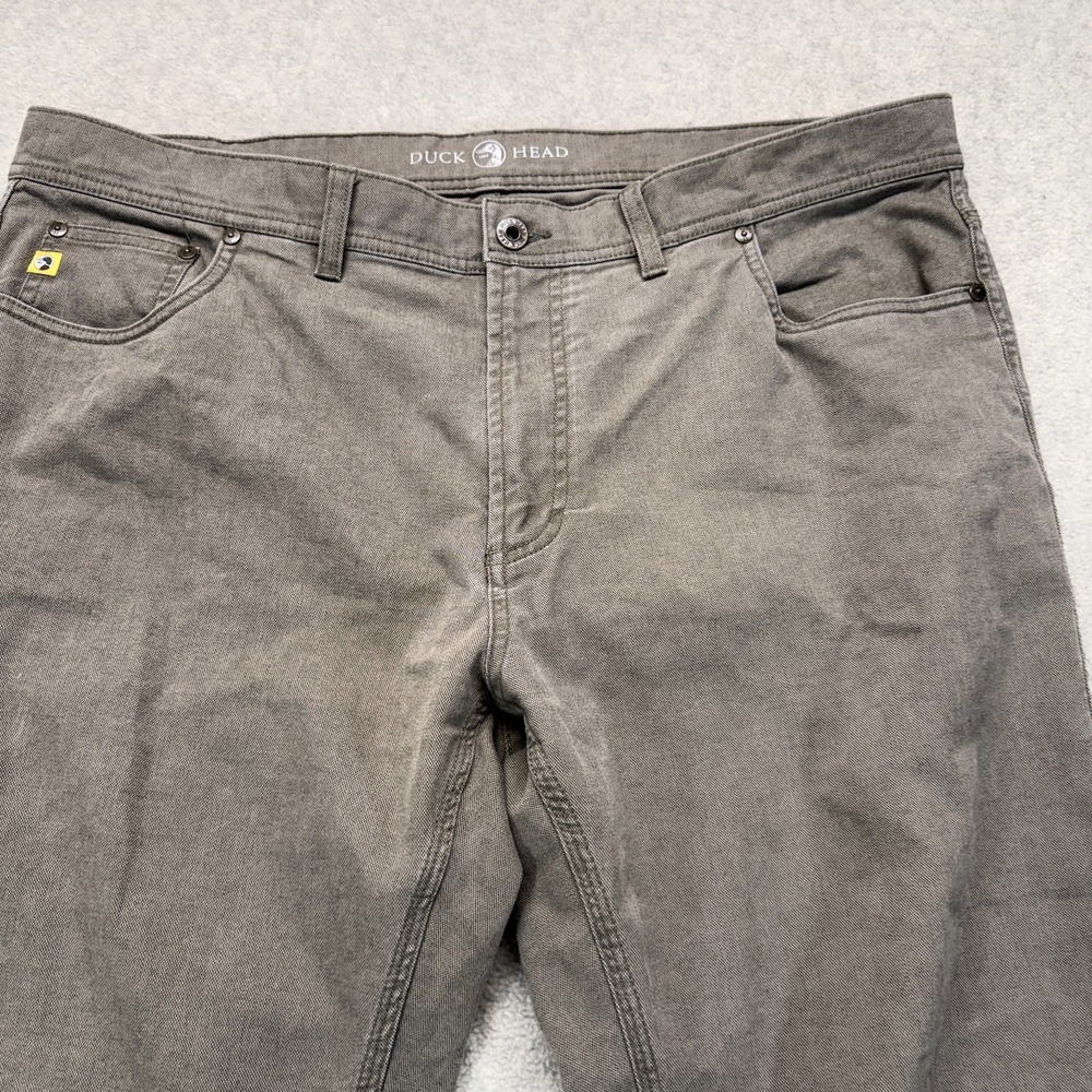 Duck Head Mens Chino Pants Brown Classic Fit Pinpoint Canvas Five Pocket 40x30